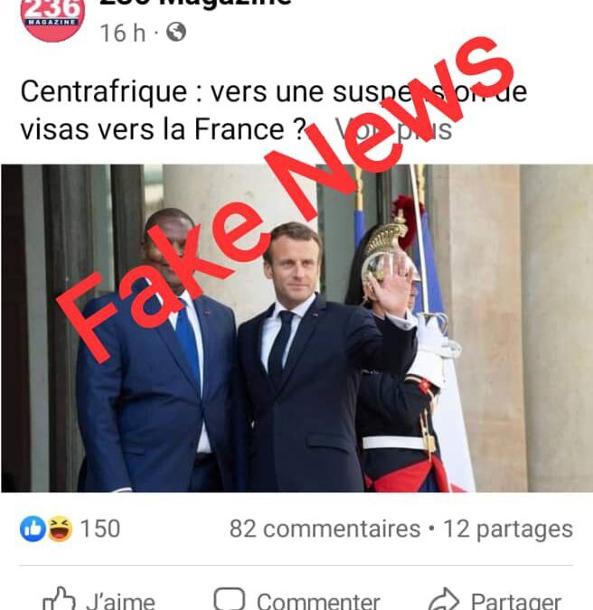 Faux, L’ambassade de France à Bangui n’a pas suspendue la délivrance des visas vers la France aux centrafricains
