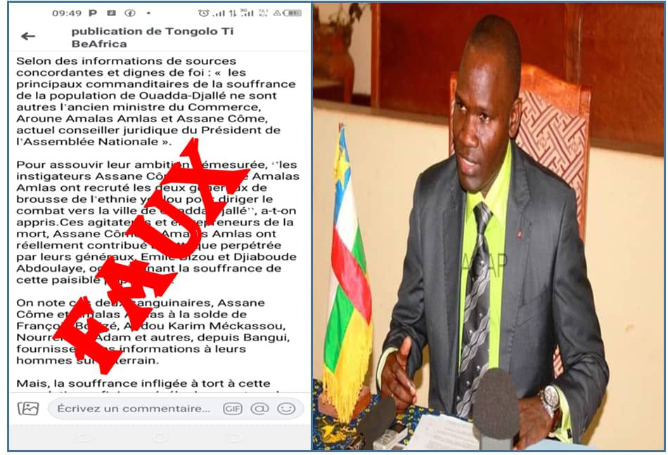 Faux, le Conseiller juridique du Président de l’Assemblée Nationale n’a pas commandité l’attaque à Ouanda-Djallé