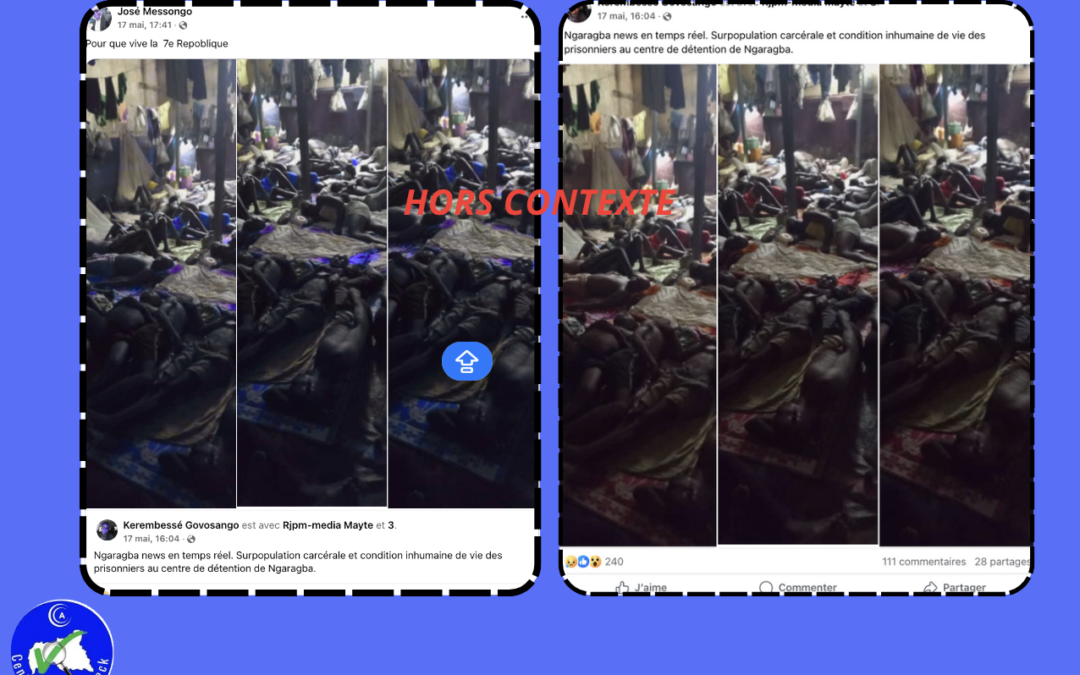 Cette photo  ne correspond pas à la réalité de la prison de Ngaragba