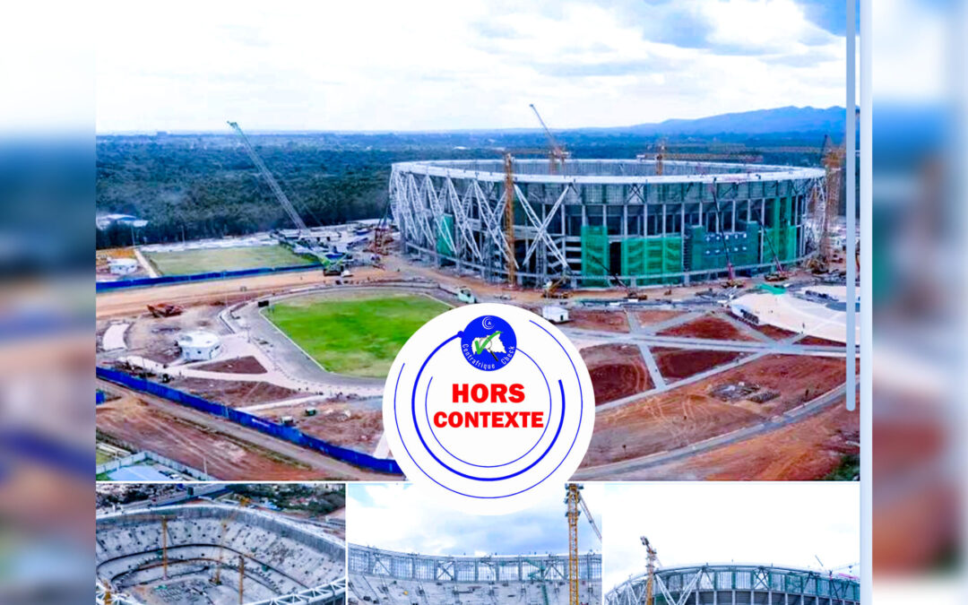 Ces photos ne montrent pas la construction d’un nouveau stade en Centrafrique