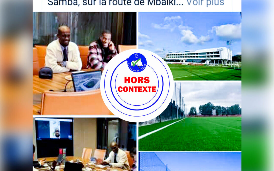 Ces photos ne correspondent pas au centre de formation sportif en Centrafrique